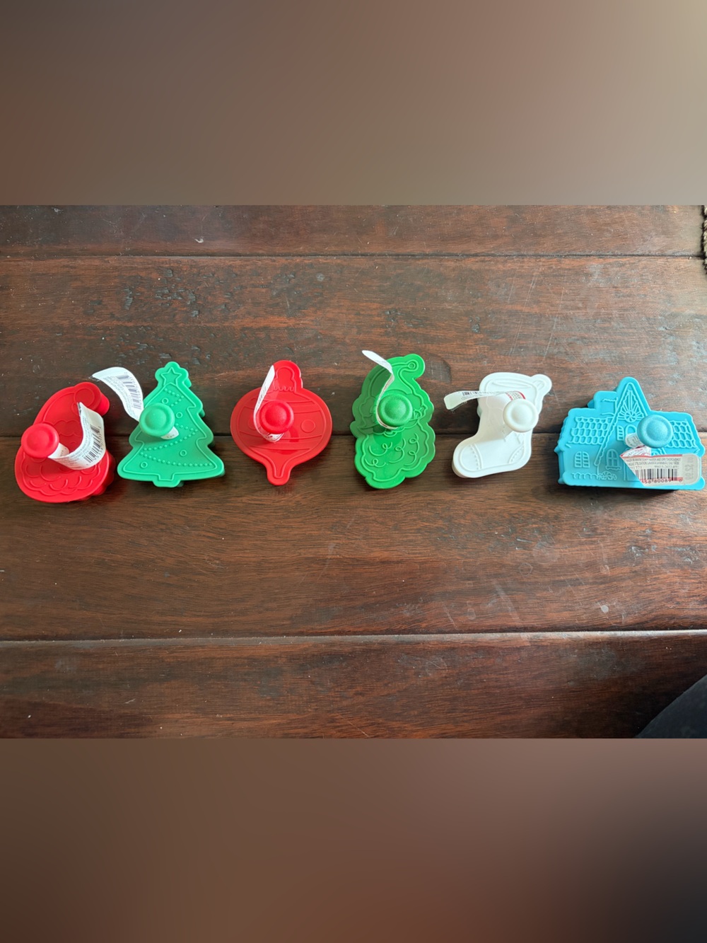 Celebrate It Holiday Cookie Stamp Set - Red, Green, White, Blue